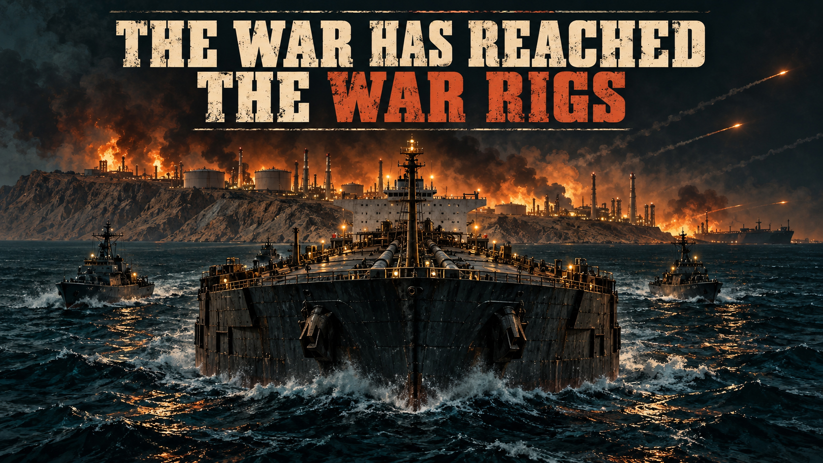 Iranian oil tanker near Kharg Island during escalating conflict in the Persian Gulf